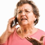 concerned female home customer