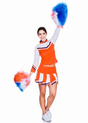 happy cheerleader