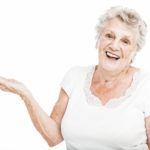 senior home services customer shows home