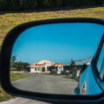side mirror view of home services rendered