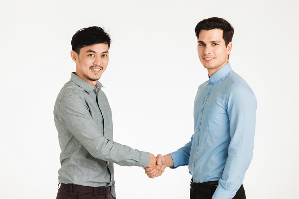 two home pros establishing a strategic partnership